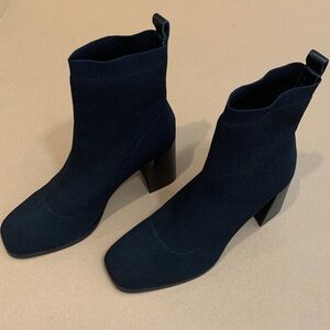 Deltan 'Brooklyn Flyknit Stretch' Block Heel Sock Boots